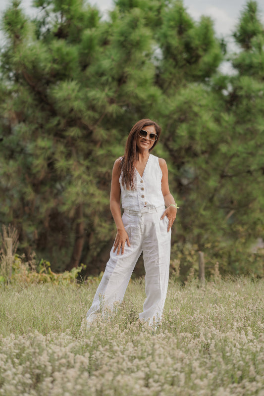 White Linen Pants