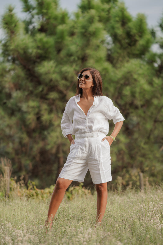 White Linen Shirt