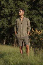 Load image into Gallery viewer, Khaki Linen Shorts
